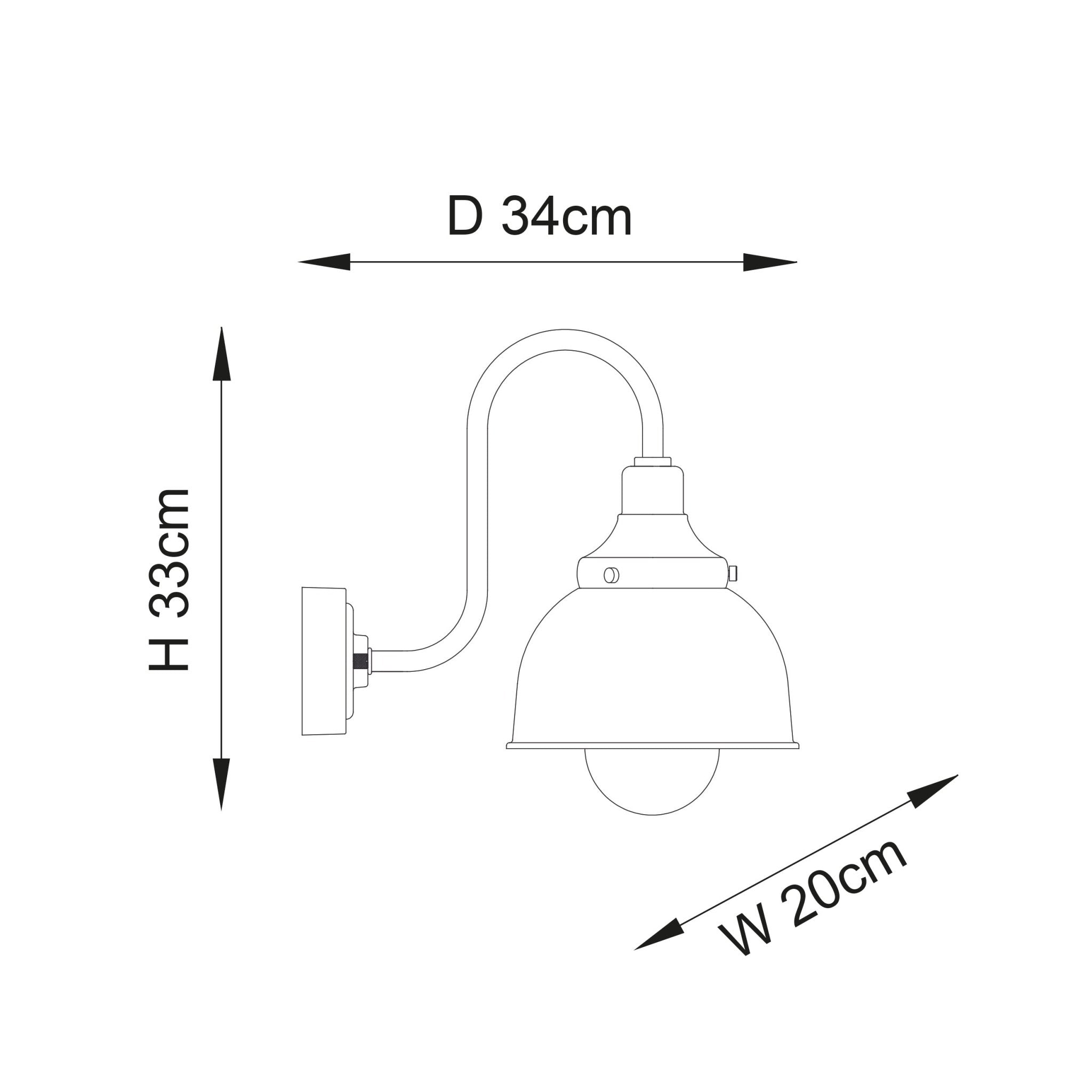 Luminosity Designs - Goole Industrial Pier Style Wall Lantern - Luminosity Designs Ltd