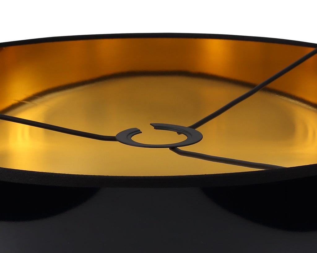 Luminosity Designs - Grace Gold and Black Glossy Shade - Luminosity Designs Ltd