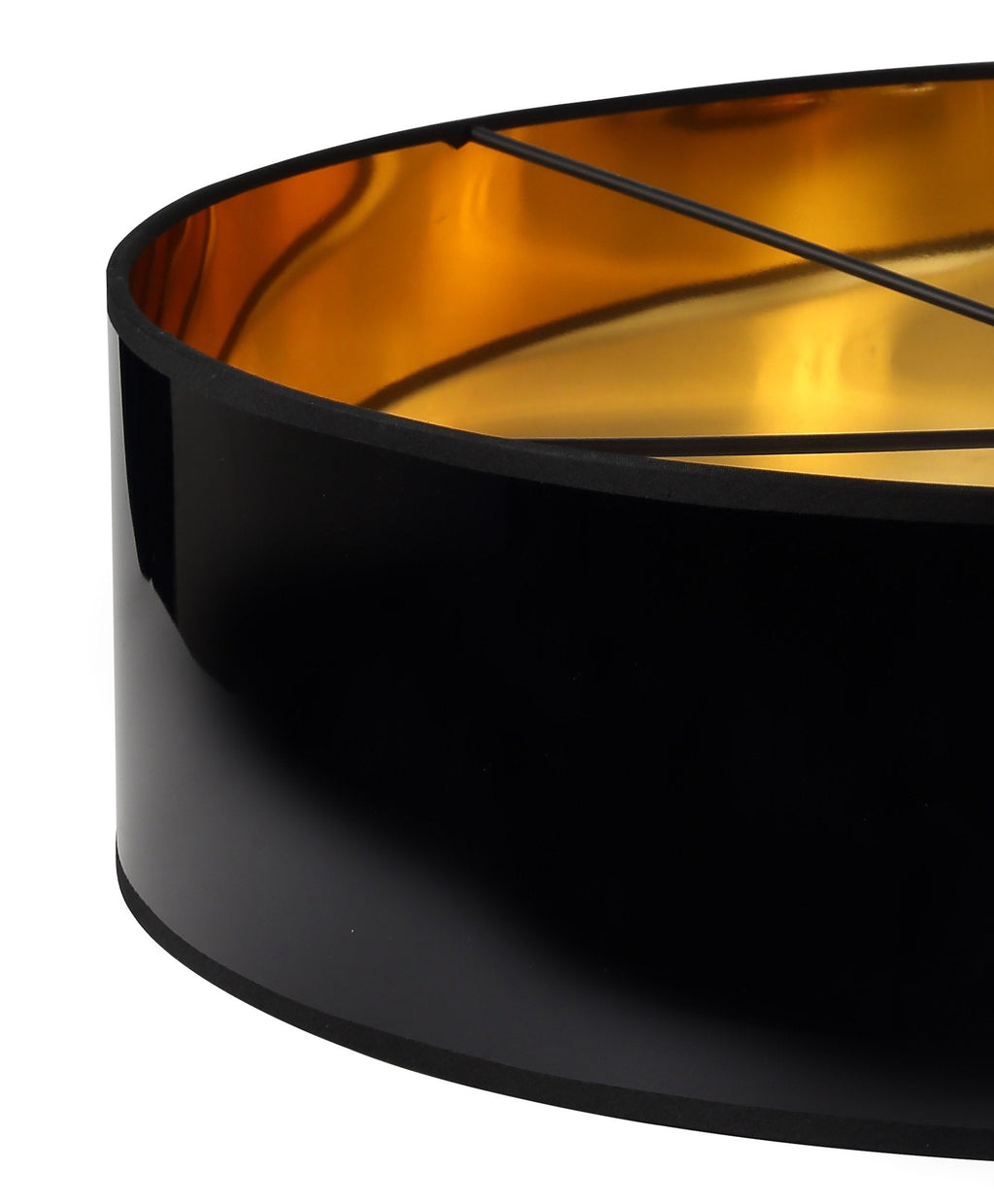 Luminosity Designs - Grace Gold and Black Glossy Shade - Luminosity Designs Ltd