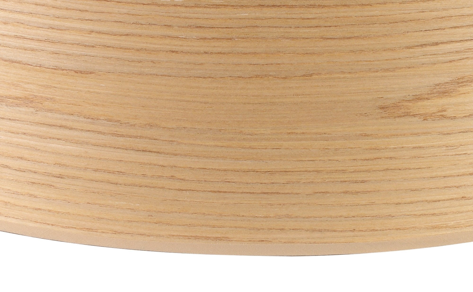 Luminosity Designs - Grace Large Round, 59.5x21cm Wood Effect Shade with Removable Shade Adaptor - Luminosity Designs Ltd