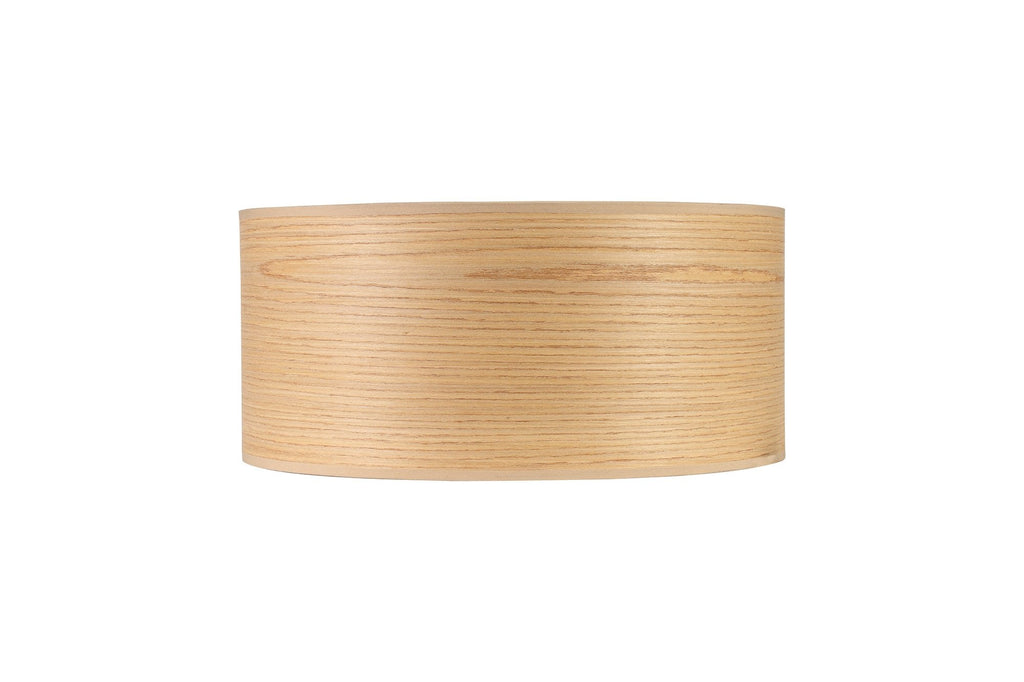 Luminosity Designs - Grace Small Round, 39.5x18cm Wood Effect Shade with Removable Reducer - Luminosity Designs Ltd