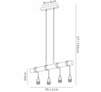 Luminosity Designs - Hamlet 4 Light Linear Ceiling Light - Luminosity Designs Ltd