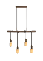 Luminosity Designs - Hamlet 4 Light Linear Ceiling Light - Luminosity Designs Ltd