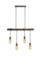 Luminosity Designs - Hamlet 4 Light Linear Ceiling Light - Luminosity Designs Ltd