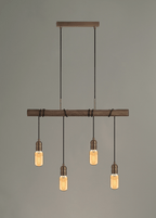 Luminosity Designs - Hamlet 4 Light Linear Ceiling Light - Luminosity Designs Ltd