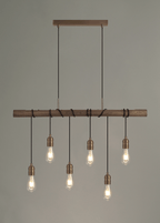 Luminosity Designs - Hamlet 6 Light Linear Ceiling Light - Luminosity Designs Ltd