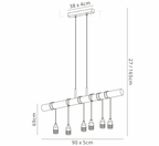 Luminosity Designs - Hamlet 6 Light Linear Ceiling Light - Luminosity Designs Ltd