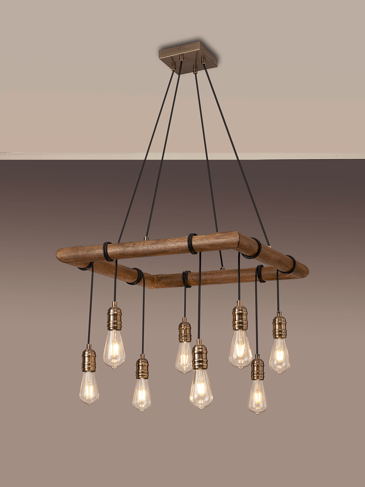 Luminosity Designs - Hamlet 8 Light Rustic Chandelier - Luminosity Designs Ltd