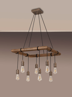 Luminosity Designs - Hamlet 8 Light Rustic Chandelier - Luminosity Designs Ltd