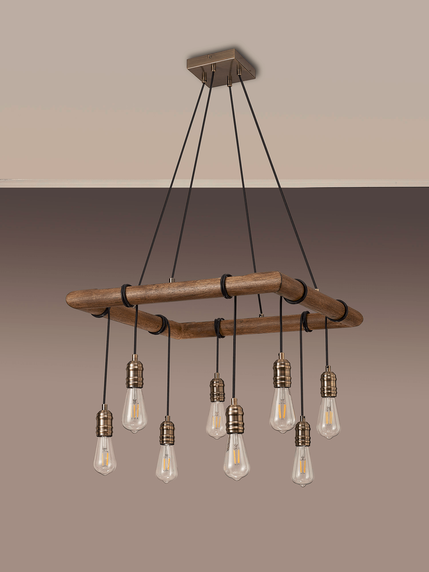 Luminosity Designs - Hamlet 8 Light Rustic Chandelier - Luminosity Designs Ltd