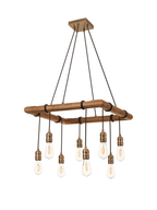 Luminosity Designs - Hamlet 8 Light Rustic Chandelier - Luminosity Designs Ltd