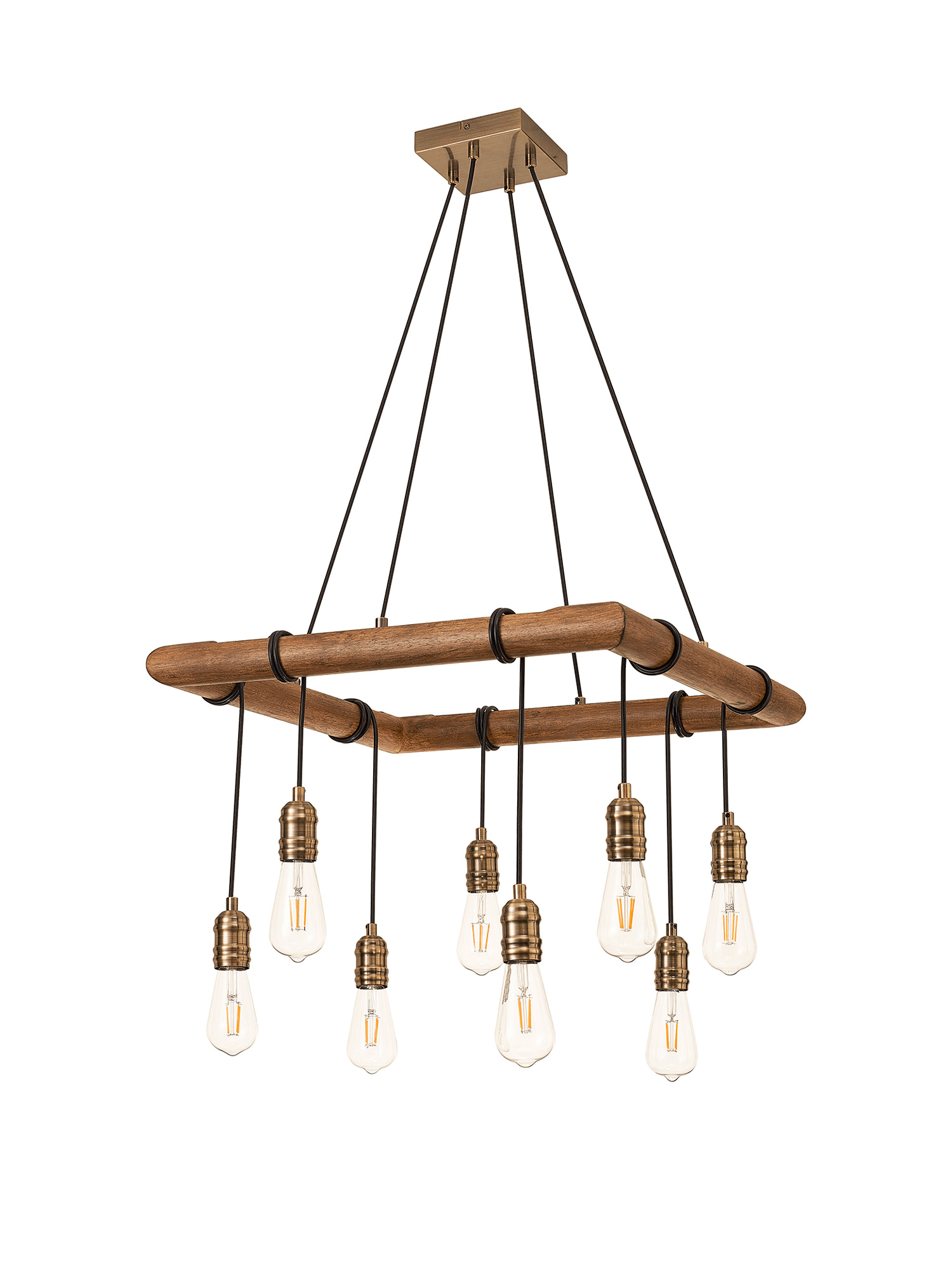 Luminosity Designs - Hamlet 8 Light Rustic Chandelier - Luminosity Designs Ltd