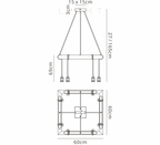 Luminosity Designs - Hamlet 8 Light Rustic Chandelier - Luminosity Designs Ltd