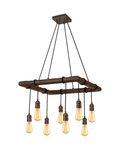 Luminosity Designs - Hamlet 8 Light Rustic Chandelier - Luminosity Designs Ltd
