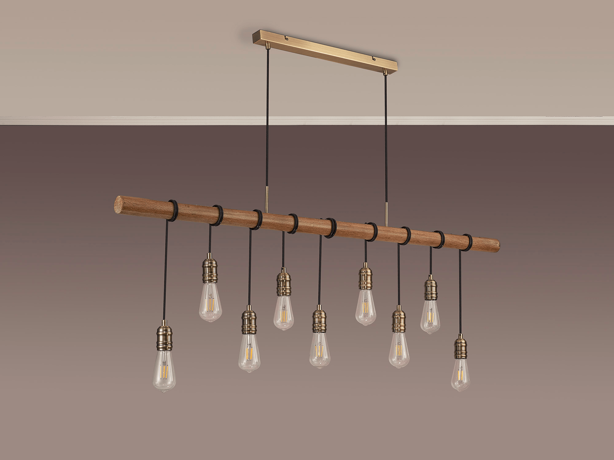 Luminosity Designs - Hamlet 9 Light Linear Ceiling Light - Luminosity Designs Ltd