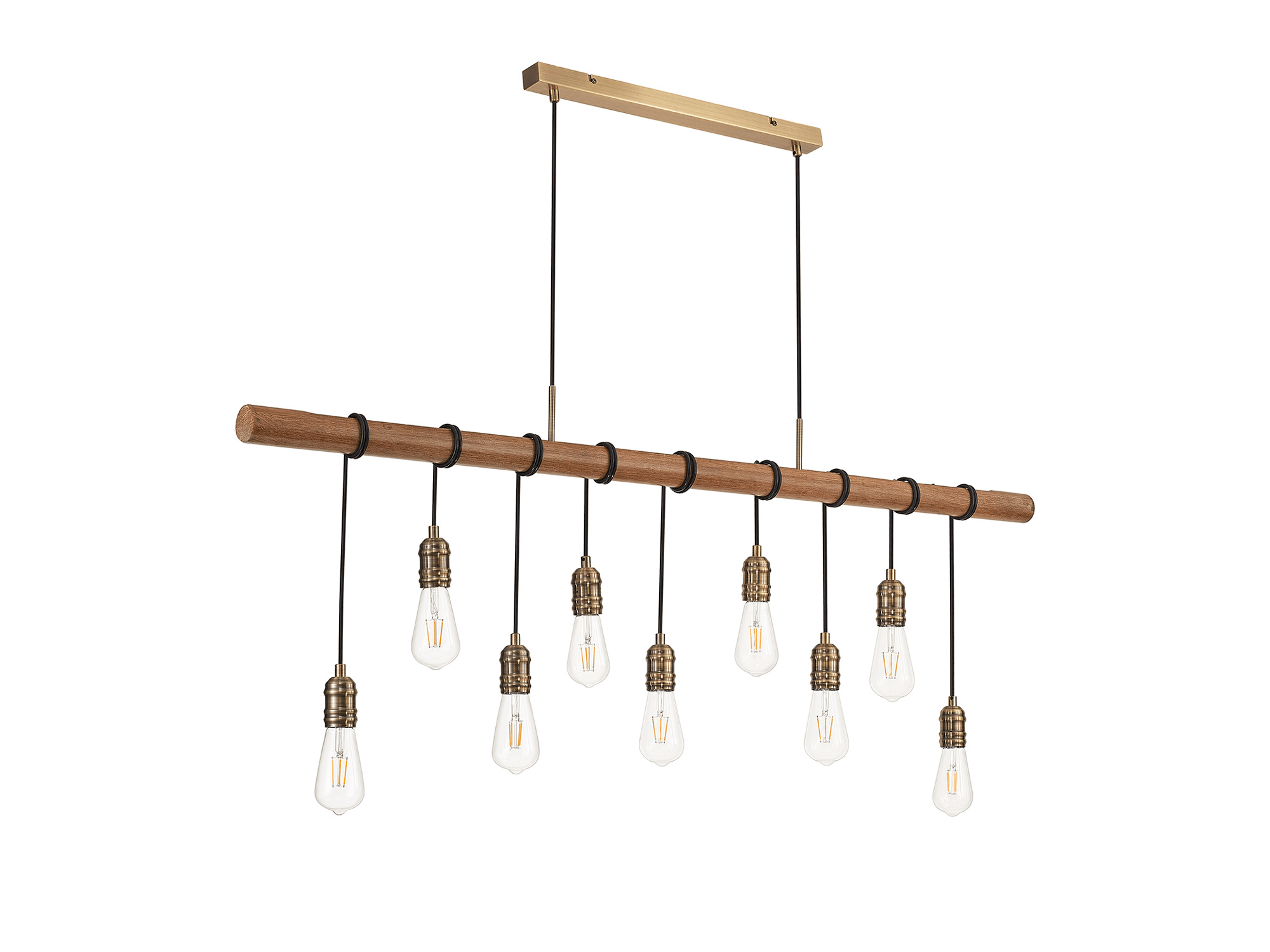 Luminosity Designs - Hamlet 9 Light Linear Ceiling Light - Luminosity Designs Ltd