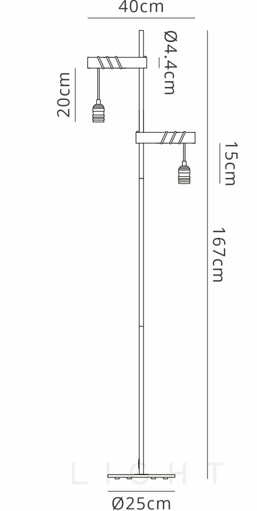 Luminosity Designs - Hamlet Rustic Floor Lamp - Luminosity Designs Ltd