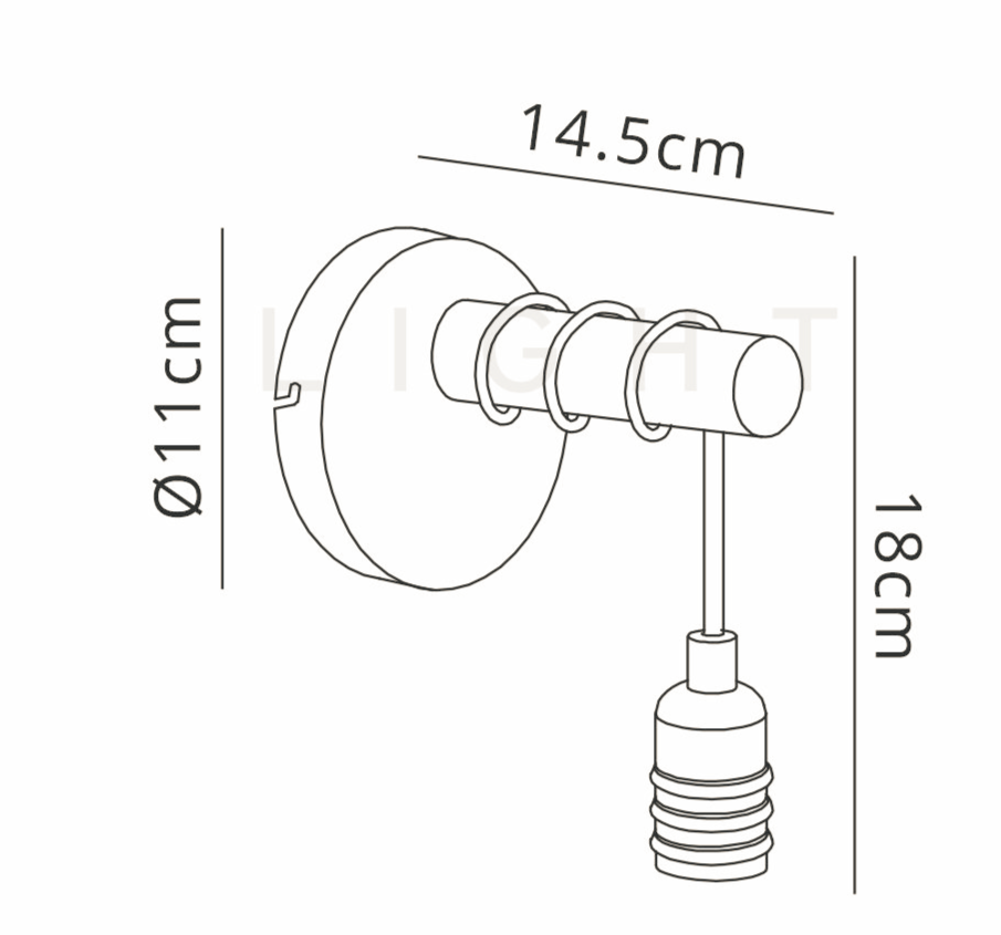 Luminosity Designs - Hamlet Rustic Wall Light - Luminosity Designs Ltd