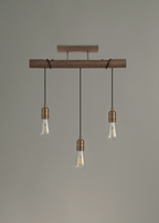 Luminosity Designs - Hamlet Semi Flush Linear Ceiling Light - Luminosity Designs Ltd