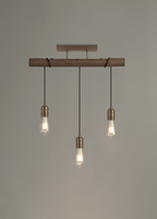 Luminosity Designs - Hamlet Semi Flush Linear Ceiling Light - Luminosity Designs Ltd