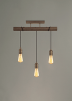 Luminosity Designs - Hamlet Semi Flush Linear Ceiling Light - Luminosity Designs Ltd