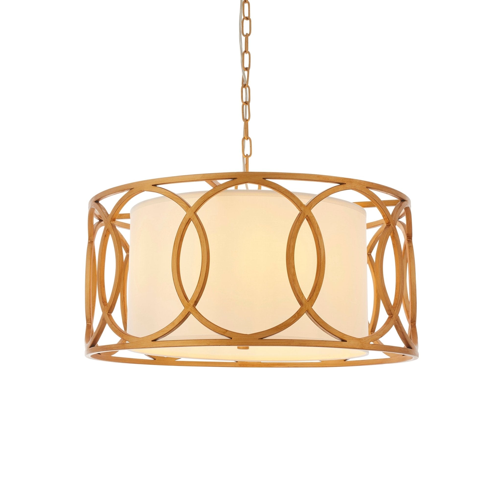 Luminosity Designs - Hampton Classic Gold and White Pendant - Luminosity Designs Ltd