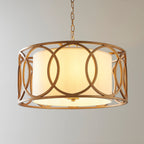 Luminosity Designs - Hampton Classic Gold and White Pendant - Luminosity Designs Ltd