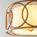 Luminosity Designs - Hampton Classic Gold and White Pendant - Luminosity Designs Ltd