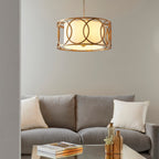 Luminosity Designs - Hampton Classic Gold and White Pendant - Luminosity Designs Ltd