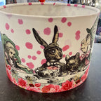 Luminosity Designs - Hand Crafted Drum Table Lampshade - Wonderland Pink Roses - Luminosity Designs Ltd