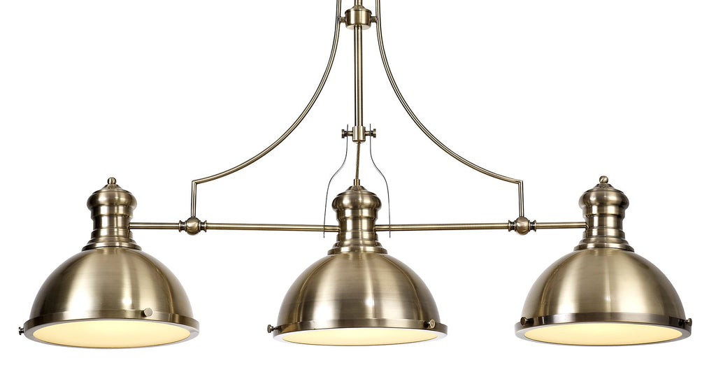 Luminosity Designs - Hanger Bar Pendant with Metal Shades - Luminosity Designs Ltd