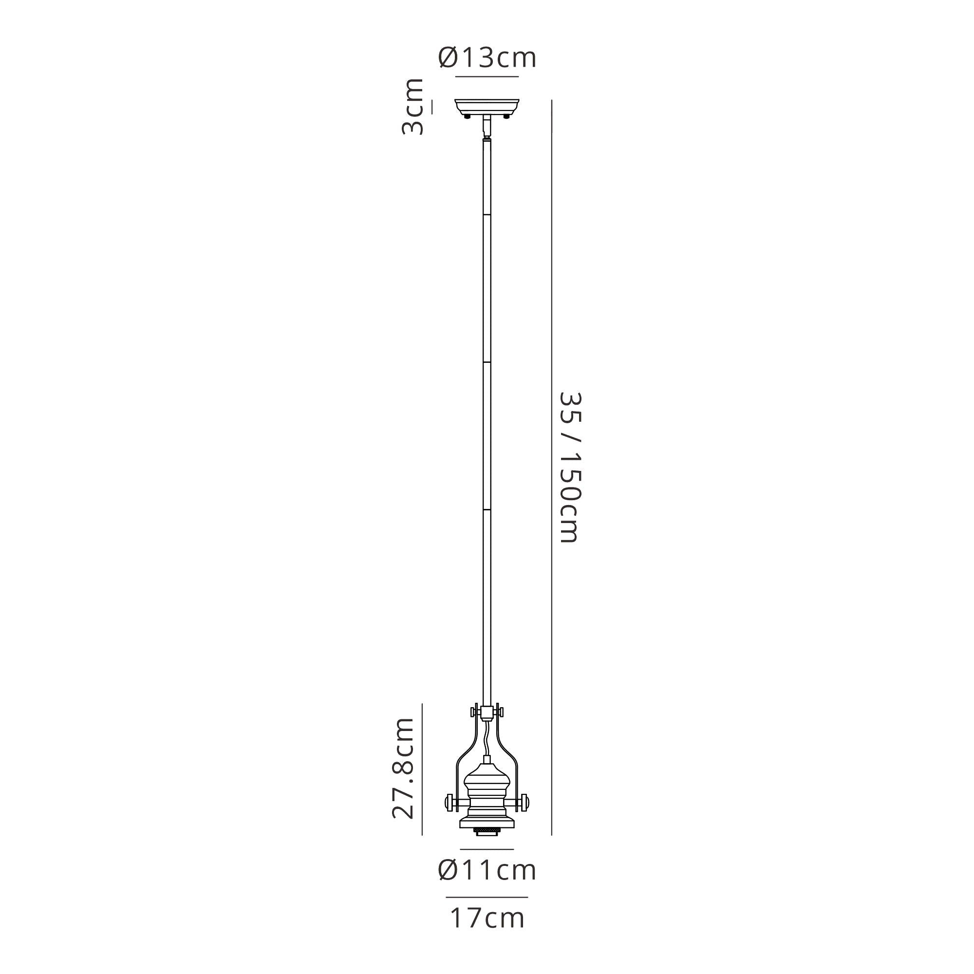 Luminosity Designs - Hanger Single Pendant (FRAME ONLY) - Luminosity Designs Ltd