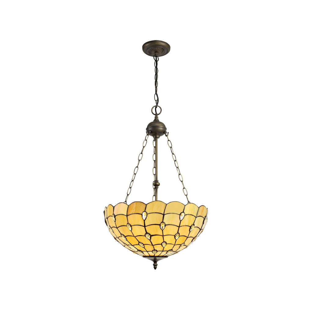 Luminosity Designs - Helena Tiffany Chandelier Pendant Light - Luminosity Designs Ltd