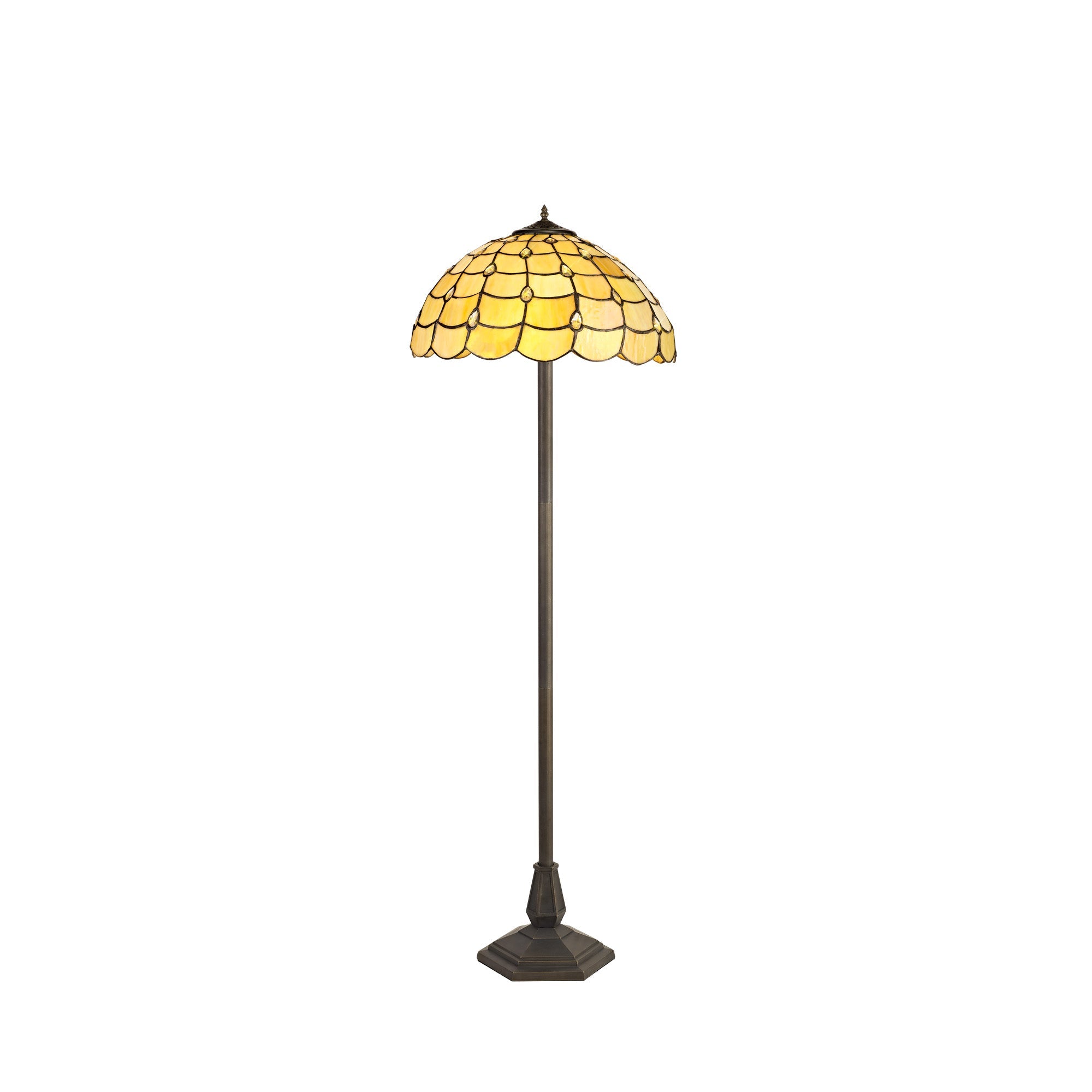 Luminosity Designs - Helena Tiffany Style Floor Lamp - Luminosity Designs Ltd