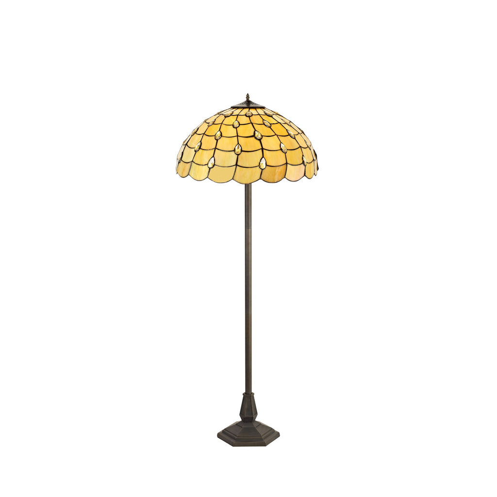 Luminosity Designs - Helena Tiffany Style Floor Lamp - Luminosity Designs Ltd
