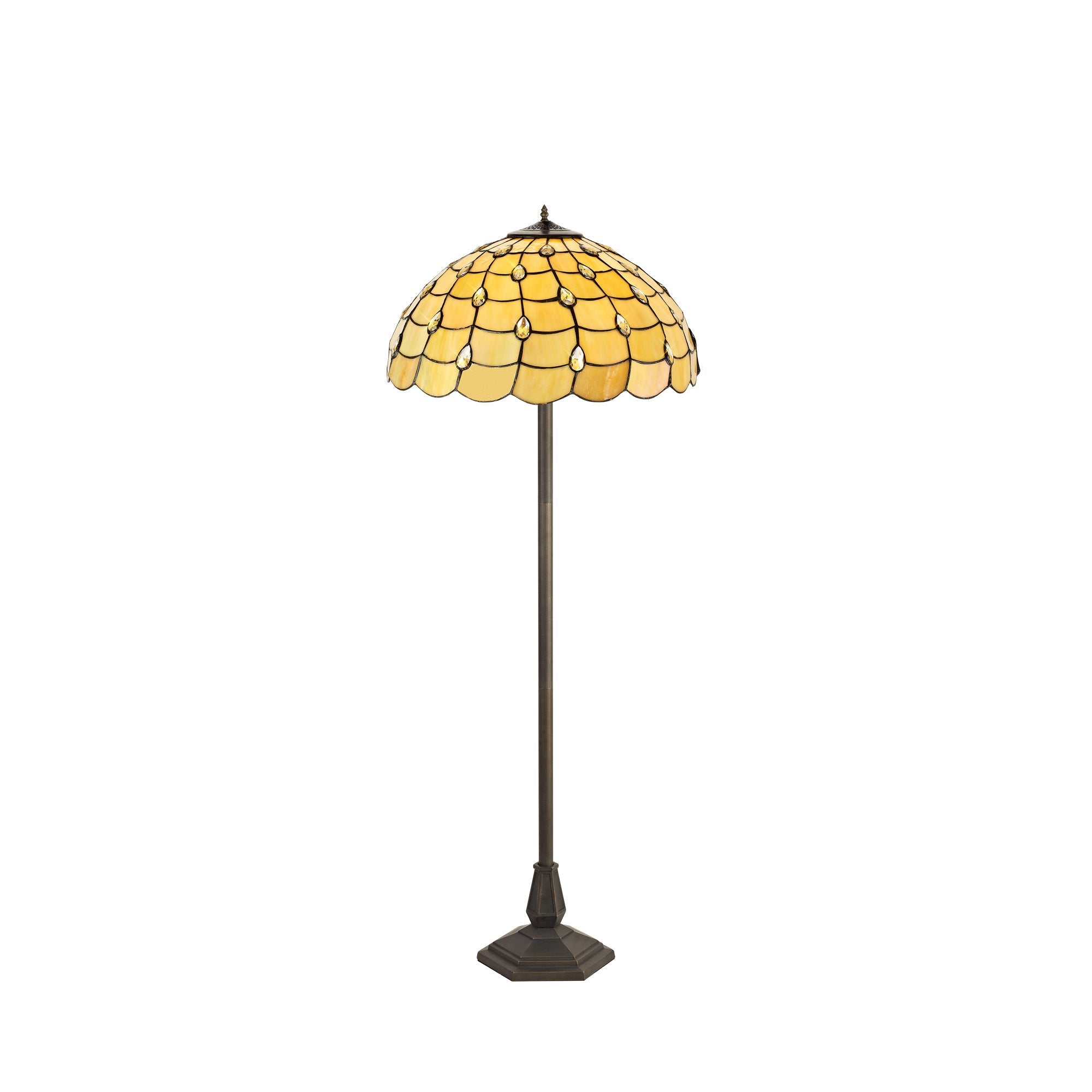 Luminosity Designs - Helena Tiffany Style Floor Lamp - Luminosity Designs Ltd