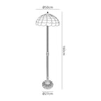 Luminosity Designs - Helena Tiffany Style Floor Lamp - Luminosity Designs Ltd