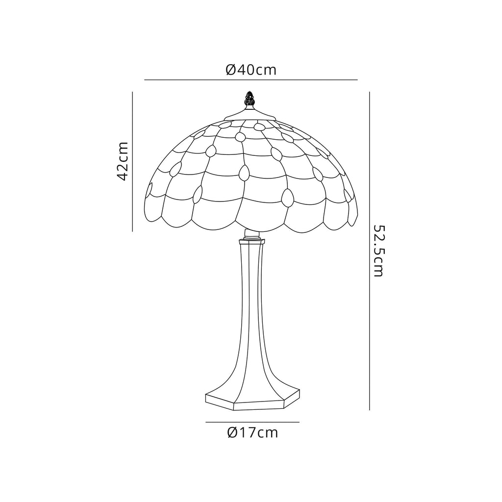 Luminosity Designs - Helena Tiffany Table Lamp - Luminosity Designs Ltd