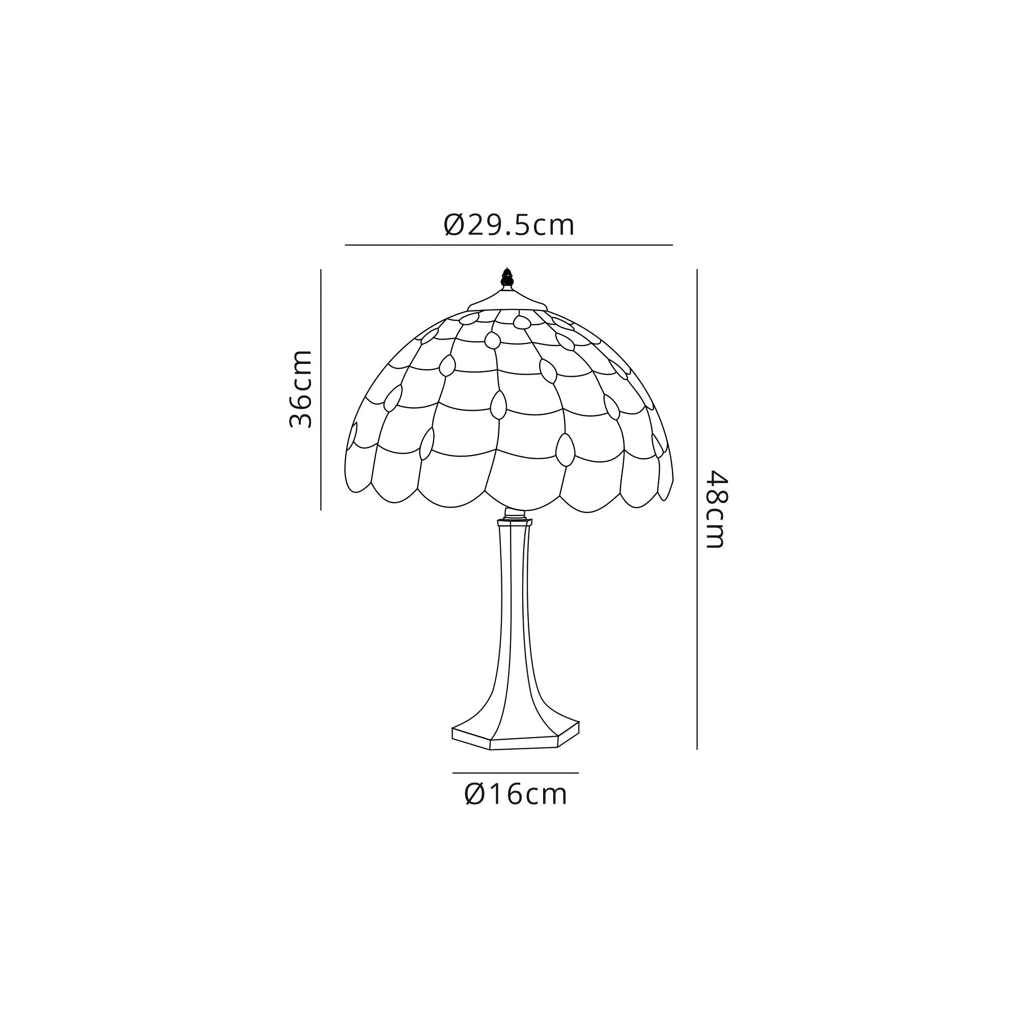 Luminosity Designs - Helena Tiffany Table Lamp - Luminosity Designs Ltd