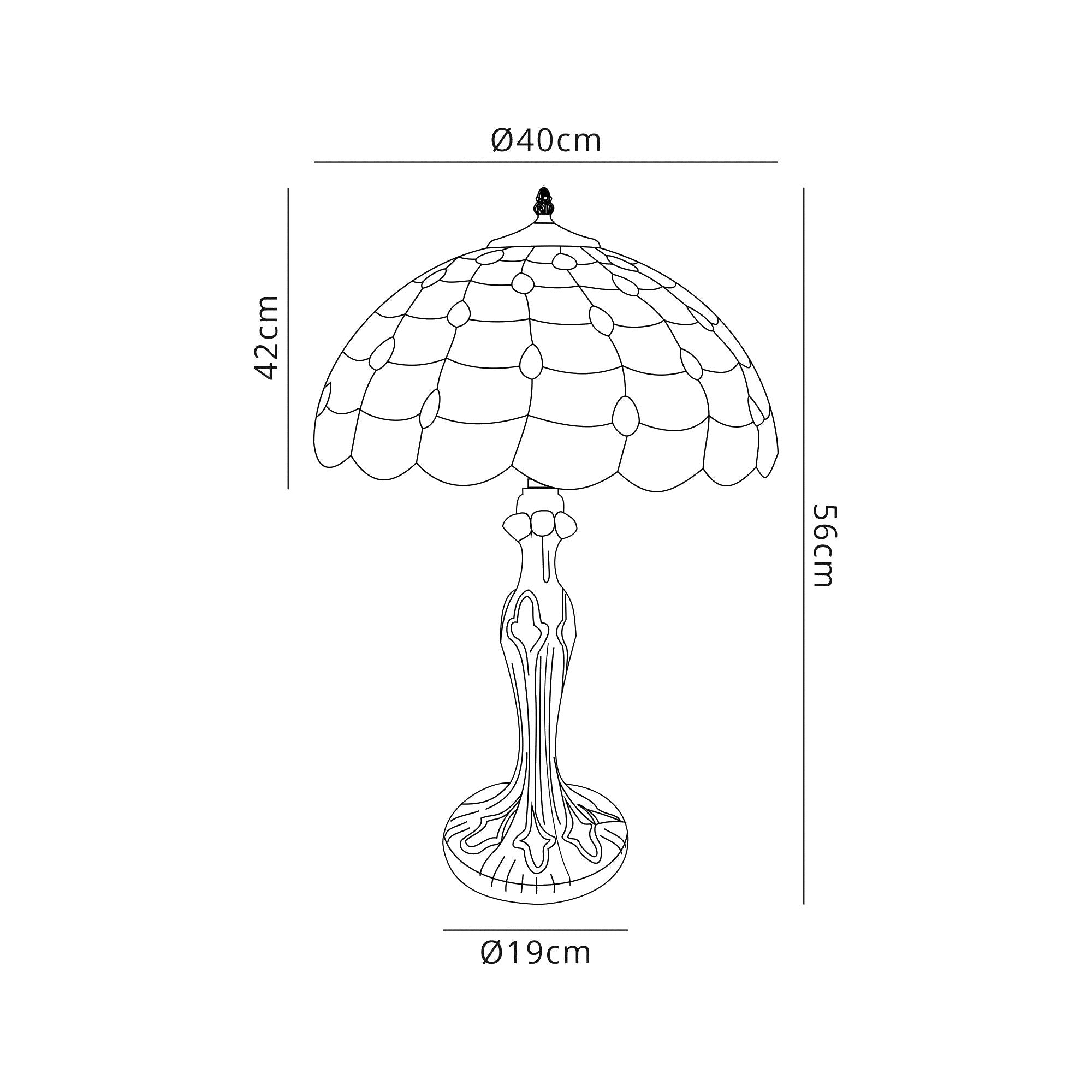 Luminosity Designs - Helena Tiffany Table Lamp - Luminosity Designs Ltd