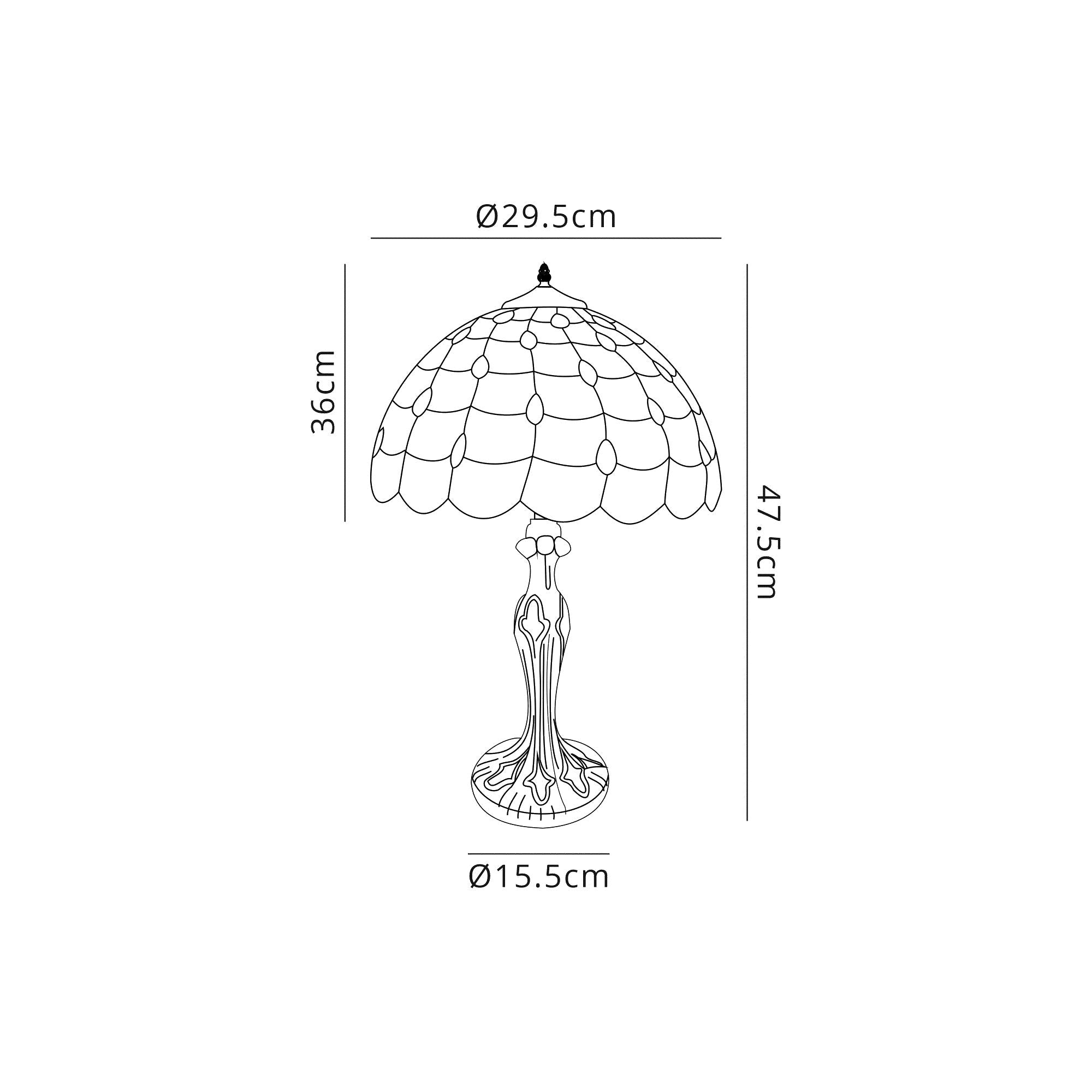 Luminosity Designs - Helena Tiffany Table Lamp - Luminosity Designs Ltd