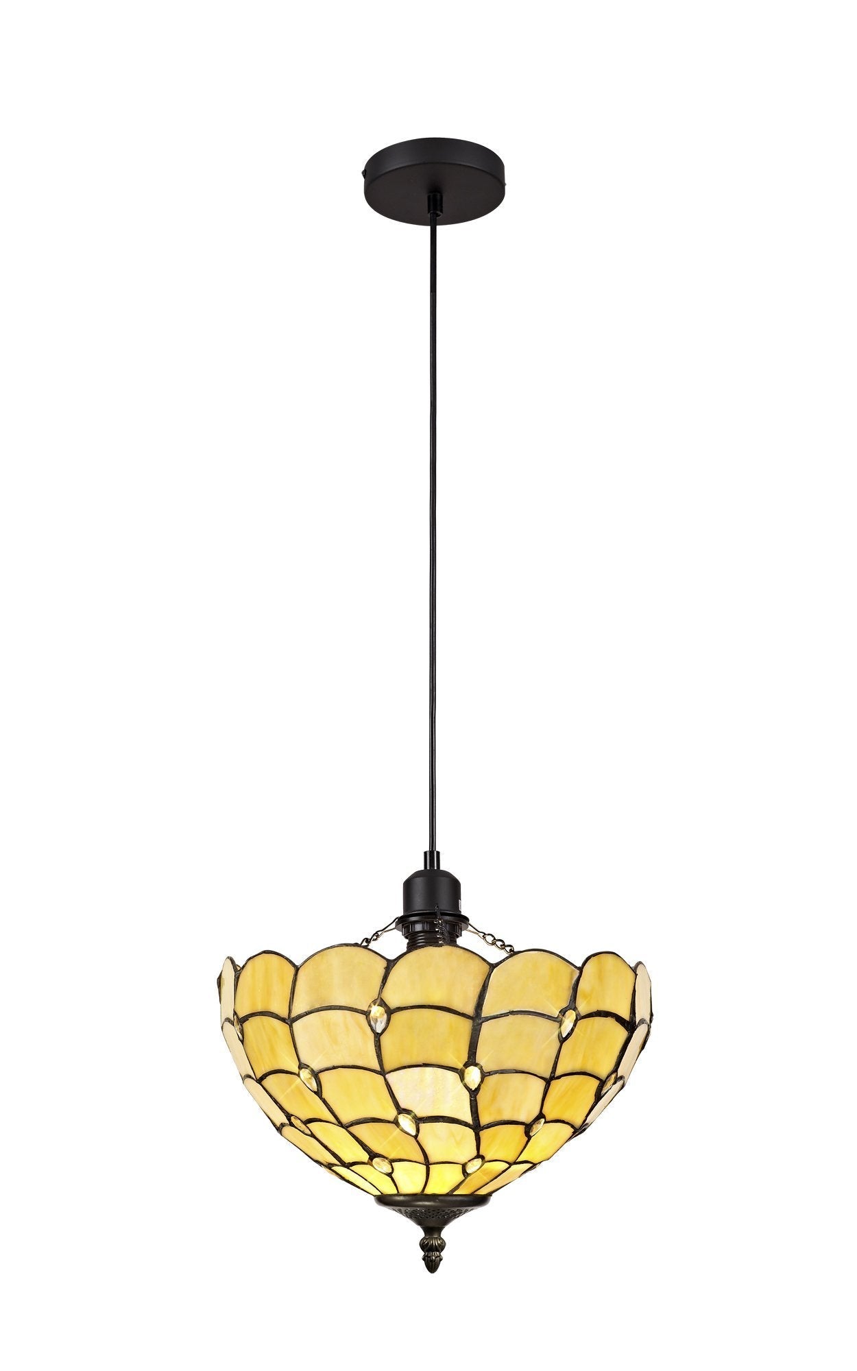 Luminosity Designs - Helena Tiffany Uplight Pendant Light - Luminosity Designs Ltd
