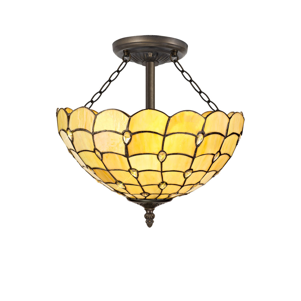 Luminosity Designs - Helena Tiffany Uplighter - Luminosity Designs Ltd