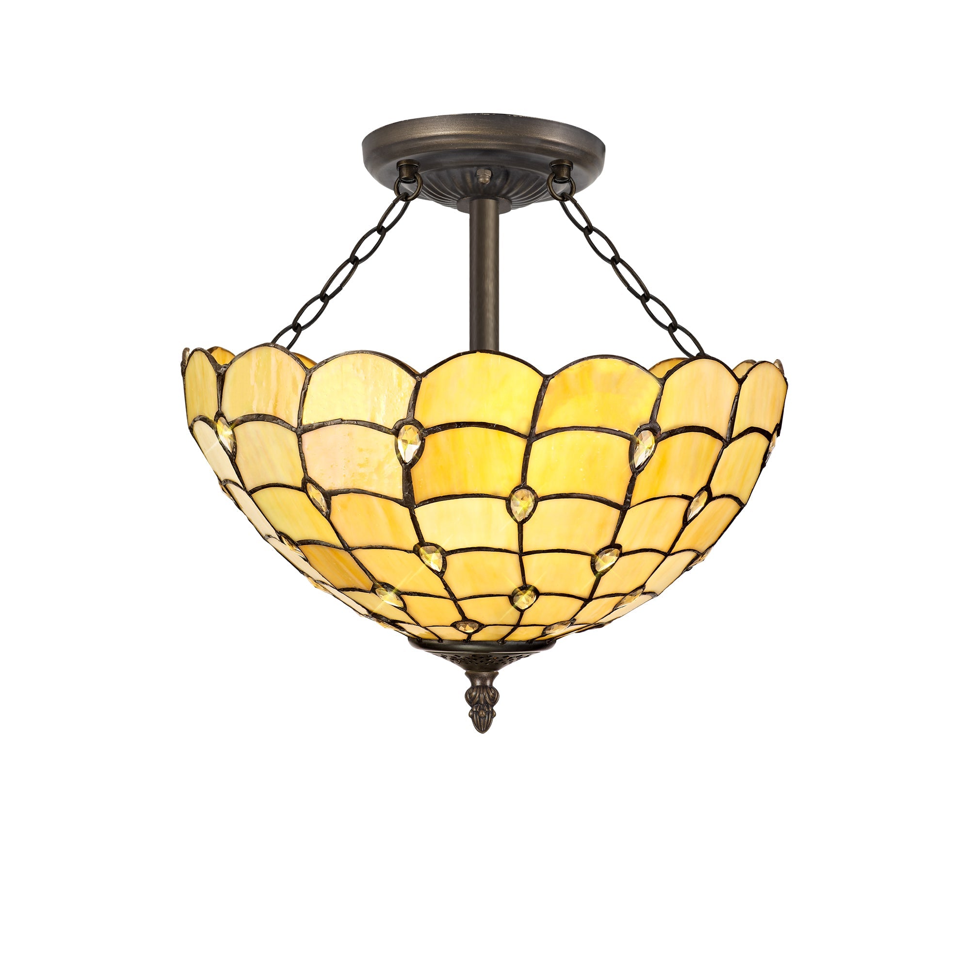 Luminosity Designs - Helena Tiffany Uplighter - Luminosity Designs Ltd