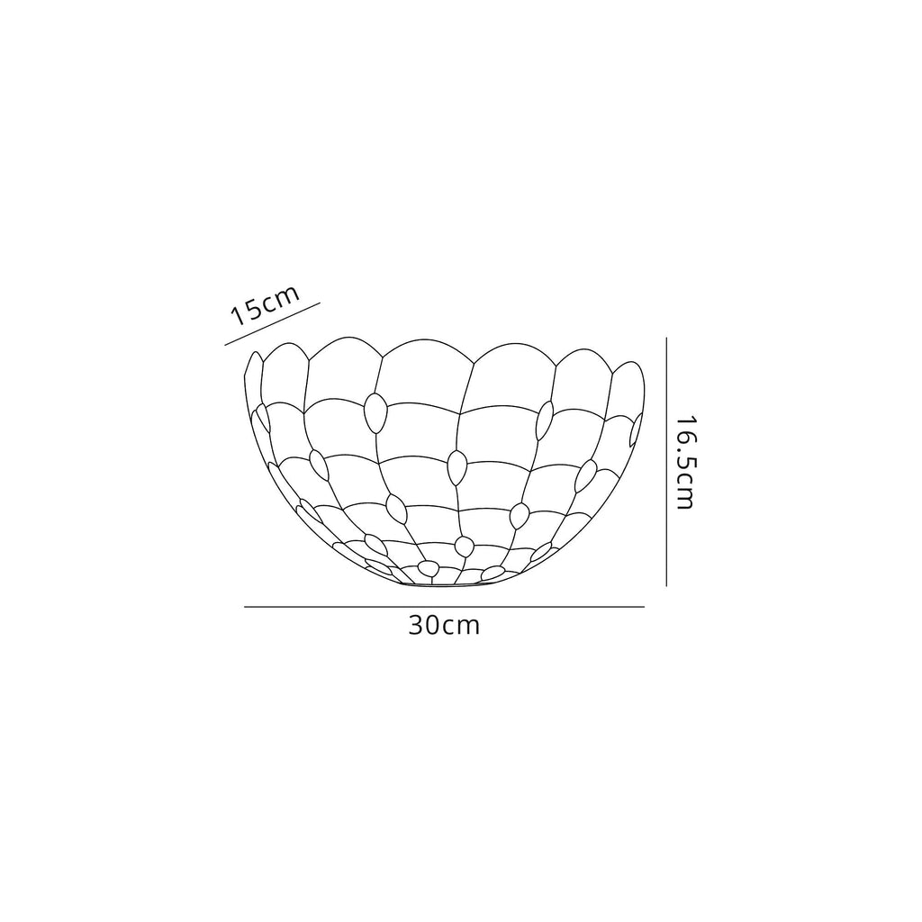 Luminosity Designs - Helena Tiffany Wall Lamp - Luminosity Designs Ltd