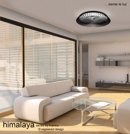 Himalaya LED Dimmable Ceiling Light With Built-In Fan - Remote Control, APP & Alexa/Google Voice Control,