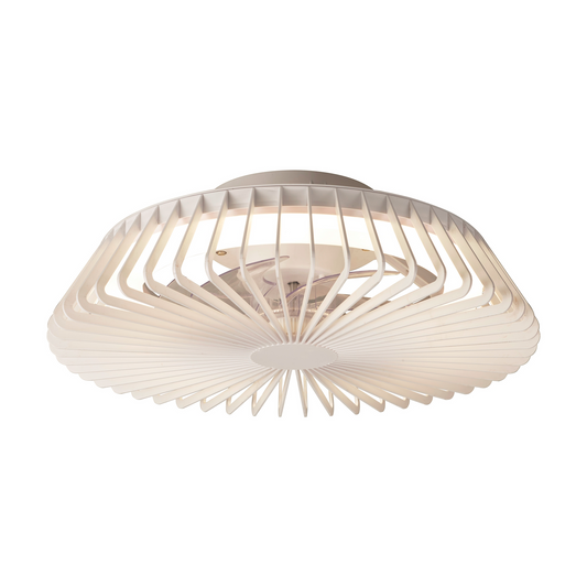 mini ceiling fan with light in white