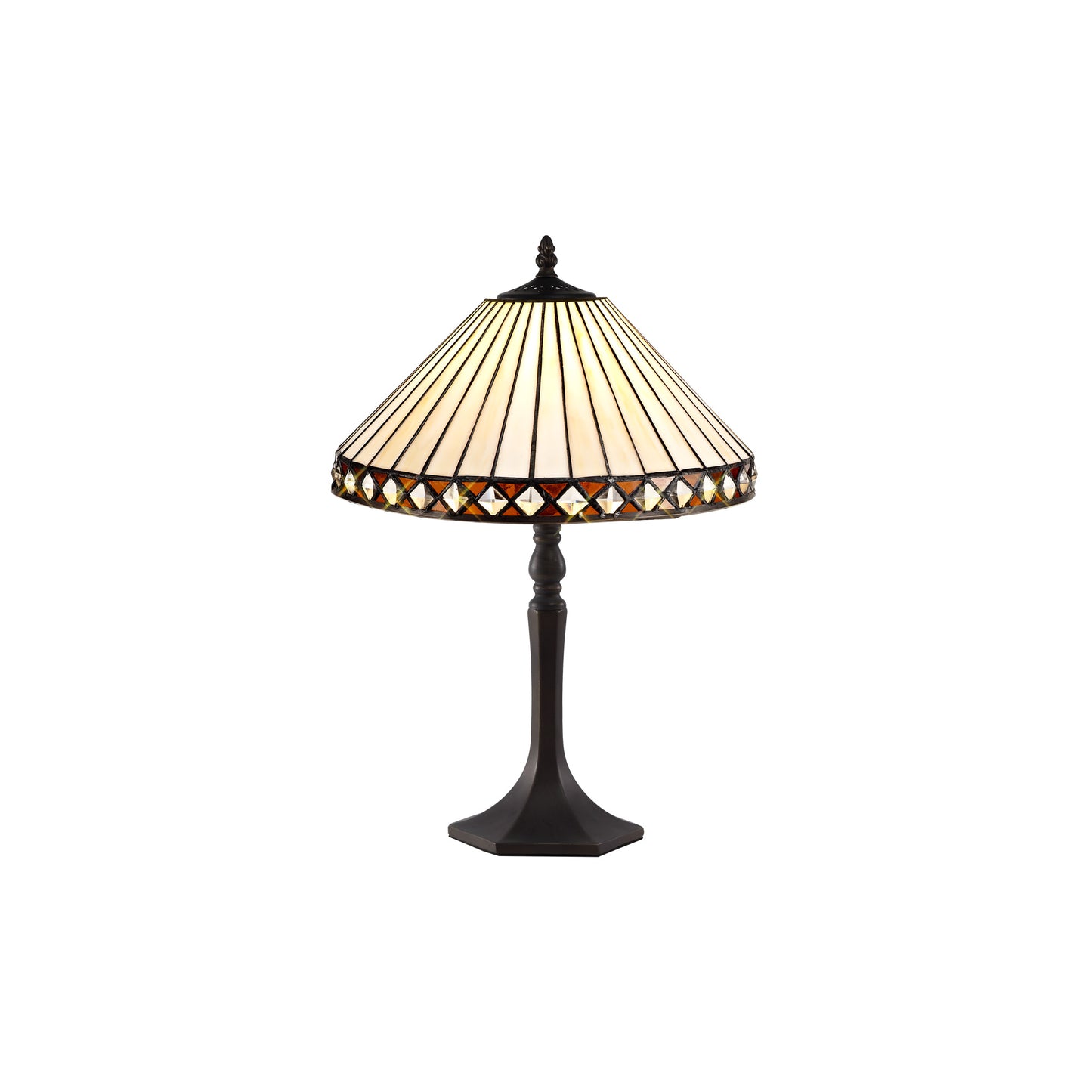 Alfred Tiffany Style Table Lamp