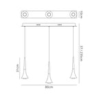 Luminosity Designs - Horn Circular Multi Light Pendant - Luminosity Designs Ltd