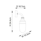 Luminosity Designs - Hull Industrial Style Wall Lantern - Luminosity Designs Ltd